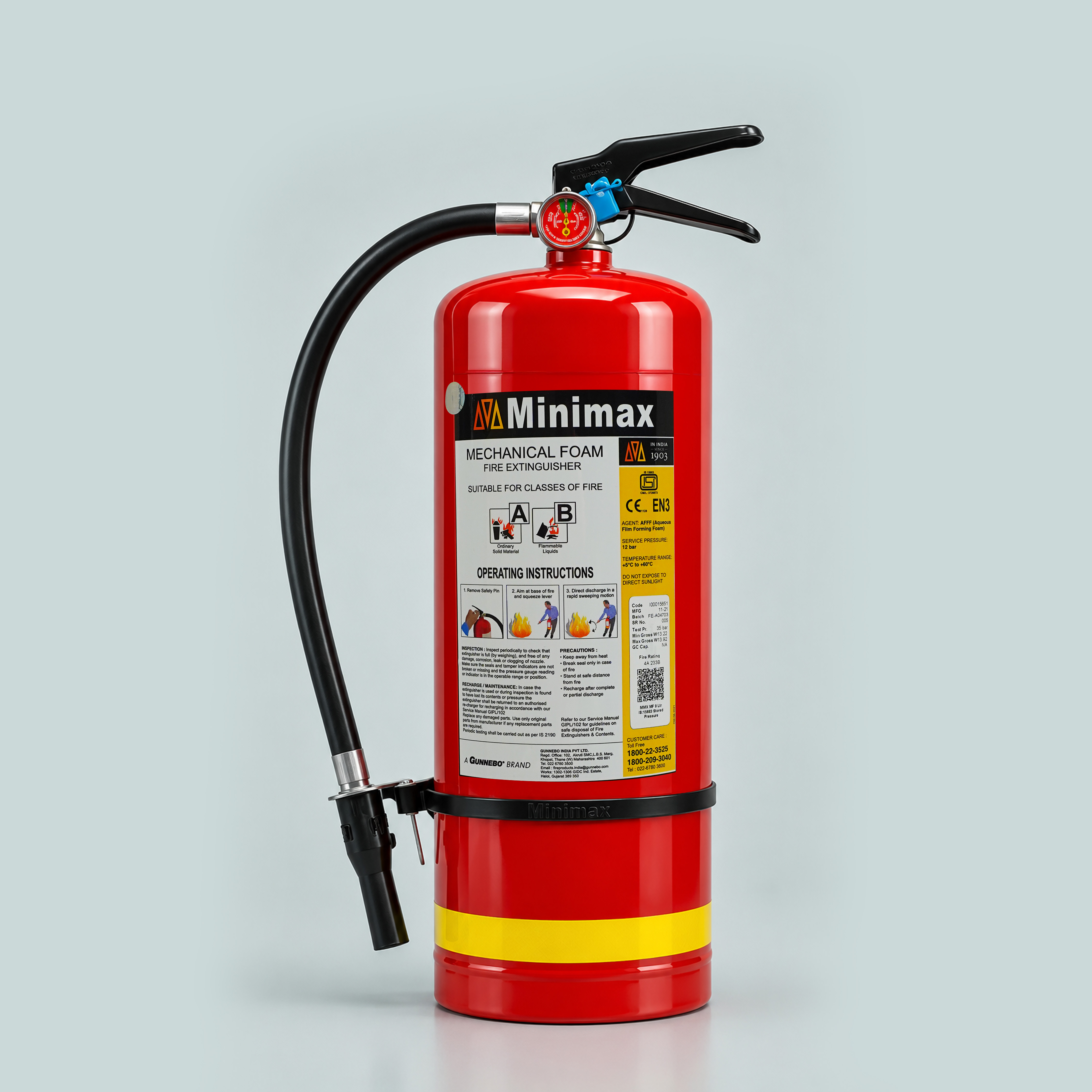 Mechanical Foam (AFFF) Stored Pressure Fire Extinguisher